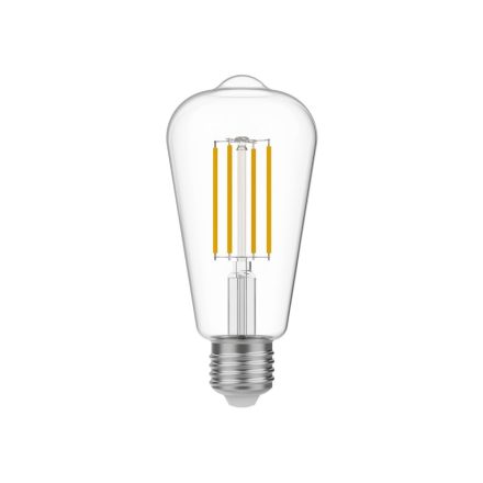  LED transparent Edison bulb ST64 7W 806Lm E27 3500K adjustable - N02