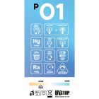 LED porcelain effect bulb CRI 95 G45 5.9W 550Lm E14 2700K Dimmable - P01