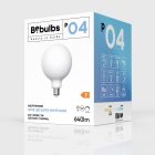 LED porcelain effect bulb CRI 95 G125 7W 640Lm E27 2700K Dimmable - P04