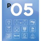 LED porcelain effect bulb CRI 95 G150 7W 640Lm E27 2700K Dimmable - P05