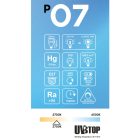 LED porcelain effect bulb CRI 95 A60 11W 1055Lm E27 2700K Dimmable - P07