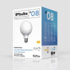 LED porcelain effect bulb CRI 95 G95 12W 1521Lm E27 2700K Dimmable - P08