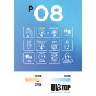 LED porcelain effect bulb CRI 95 G95 12W 1521Lm E27 2700K Dimmable - P08