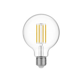   LED bulb, transparent, spherical, G95, 7 W, 806 lm, E27, 2700 K, dimmable – T03