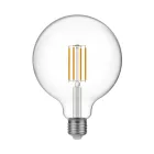 LED bulb, transparent, spherical, G125, 7 W, 806 lm, E27, 2700 K, dimmable – T04