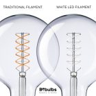 LED filament bulb White sphere G125 5.9 W 500 lm E27 2700 K Dimmable - W04