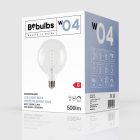 LED filament bulb White sphere G125 5.9 W 500 lm E27 2700 K Dimmable - W04