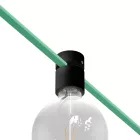 Wooden lamp holder for string lights and Filé system. Made in Italy.