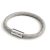 Bracelet with matte silver magnetic clasps and ERD22 cable