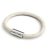 Bracelet with matte silver magnetic clasps and RN01 cable