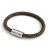 Bracelet with matte silver magnetic clasps and RN04 cable