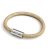 Matt silver bracelet with magnetic clasp and RS82 cable