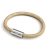 Bracelet with matte silver magnetic clasps and RS82 cable