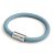 Bracelet with matte silver magnetic clasps and RC53 cable
