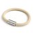 Bracelet with matte silver magnetic clasps and RN06 cable