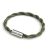 Bracelet with matte silver magnetic clasps and TC63 cable