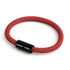 Bracelet with matte black magnetic clasps and RT94 cable