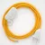  Lamp cable, RM10 yellow rayon 1.80 m. Choose the color of the switch and plug.