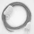  Lamp cable, RL02 sparkling silver rayon 1.80 m. Choose the color of the switch and plug.