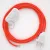  Lamp cable, RF15 neon orange rayon 1.80 m. Choose the color of the switch and plug.
