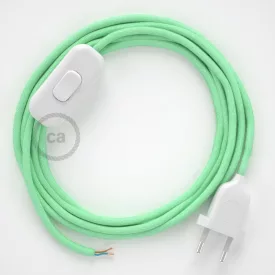    Lamp cable, RC34 milk and mint cotton 1.80 m. Choose the color of the switch and plug.
