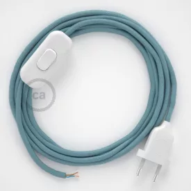    Lamp cable, RC53 ocean cotton 1.80 m. Choose the color of the switch and plug.