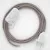 Lamp cable, RD51 antique pink striped cotton and natural linen 1.80 m. Choose the color of the switch and plug.