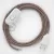  Lamp cable, RD61 antique pink diamond cotton and natural linen 1.80 m. Choose the color of the switch and plug.