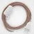  Lamp cable, RD71 antique pink zigzag cotton and natural linen 1.80 m. Choose the color of the switch and plug.