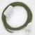  Lamp cable, RD72 thyme green striped cotton and natural linen 1.80 m. Choose the color of the switch and plug.