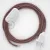  Lamp cable, RS83 red cotton and natural linen 1.80 m. Choose the color of the switch and plug.