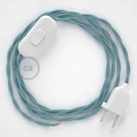    Lamp cable, TC53 ocean cotton 1.80 m. Choose the color of the switch and plug.