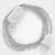 Lamp cable, TM02 silver rayon 1.80 m. Choose the color of the switch and plug.