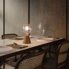 Portable and rechargeable Cabless01 LED lamp with G125 Globe bulb