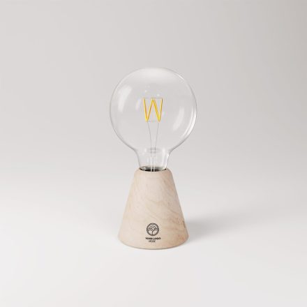 Portable and rechargeable Cabless01 lamp with bulb - customizable (min. 20 pieces)