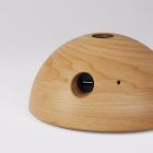 Hemispherical holder set for battery-powered portable lamps