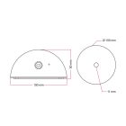 Hemispherical holder set for battery-powered portable lamps