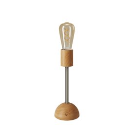   Portable and rechargeable Cabless02 lamp with gold Edison bulb