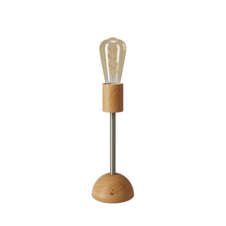 Portable and rechargeable Cabless02 lamp with gold Edison bulb