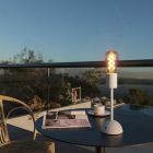 Portable and rechargeable Cabless02 lamp with gold Edison bulb