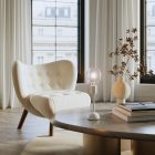 Portable and rechargeable Cabless02 lamp with G125 Globe bulb