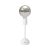Portable and rechargeable Cabless02 lamp with silver hemispherical bulb