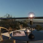 Portable and rechargeable Cabless02 lamp with G125 Globe bulb