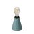 Portable and rechargeable Cabless11 lamp with Drop bulb and lampshade
