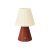 Portable and rechargeable Cabless11 lamp with Drop bulb and lampshade