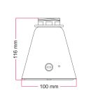 Portable and rechargeable Cabless11 lamp base with lampshade