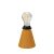 Portable and rechargeable Cabless11 lamp with Drop bulb and lampshade