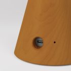 Portable and rechargeable Cabless11 lamp with Drop bulb and lampshade