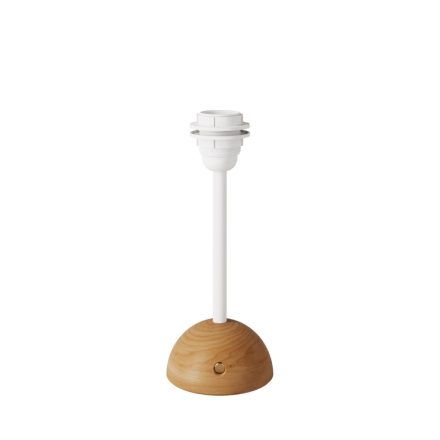 Portable and rechargeable Cabless12 lamp base, compatible with lampshades