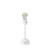 Portable and rechargeable Cabless12 lamp with teardrop-shaped bulb, compatible with lampshades